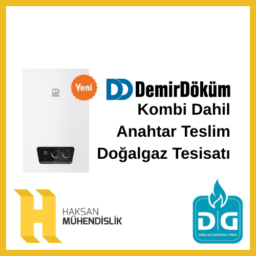 DemirDöküm Kombi Dahil Doğalgaz Tesisatı